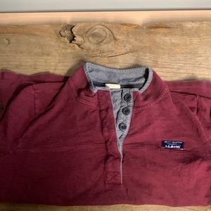 LL Bean 1/4 Button Pullover